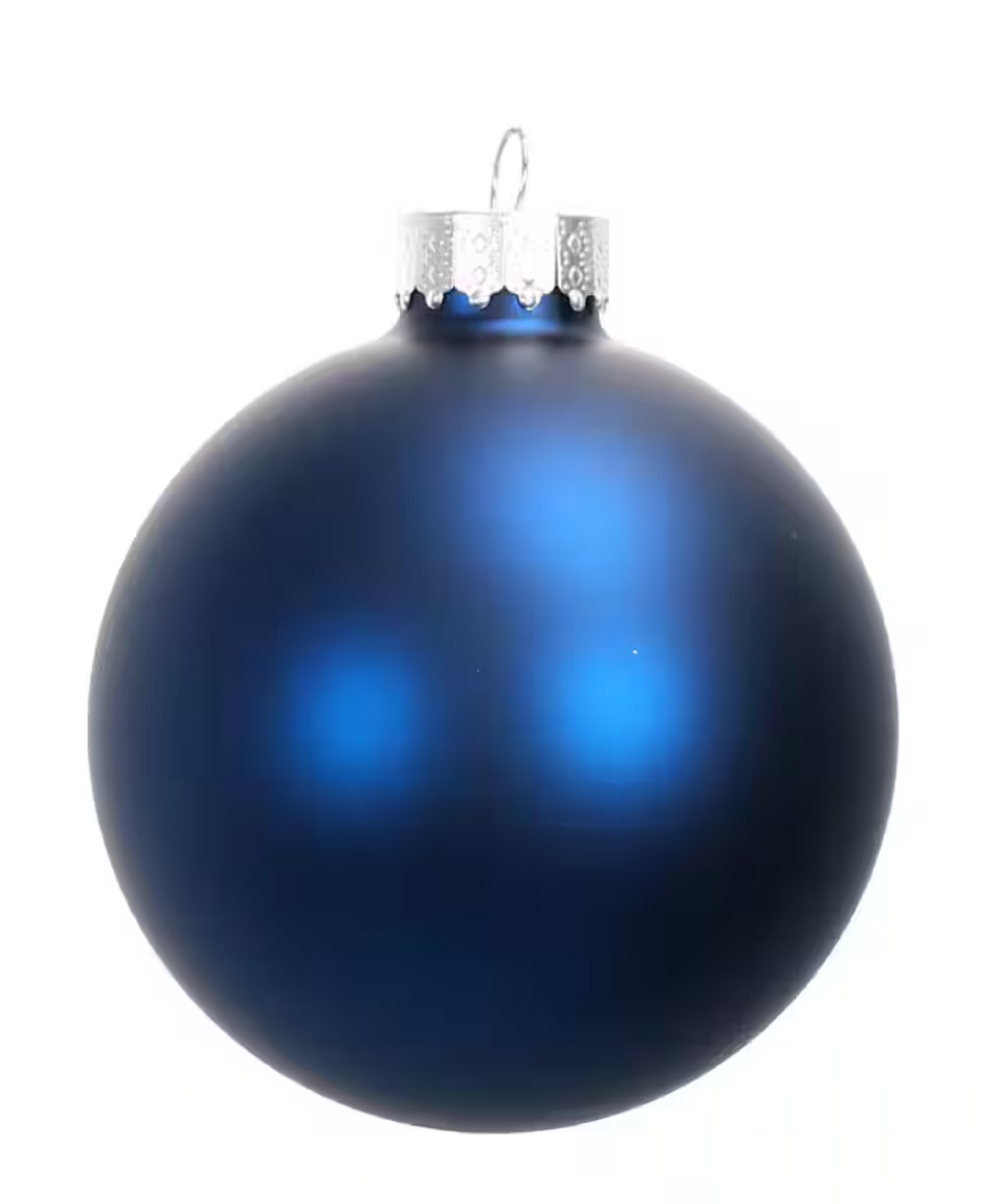 Matte Glass Ornaments 3"