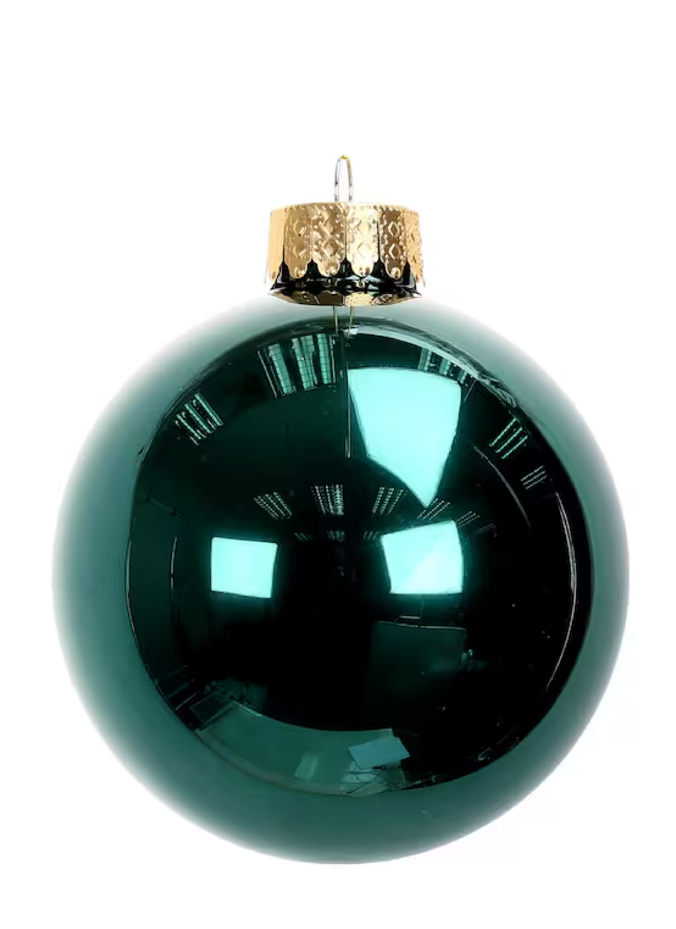 Shiny Glass Ornaments 3"