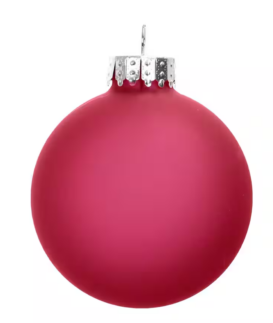 Matte Glass Ornaments 3"