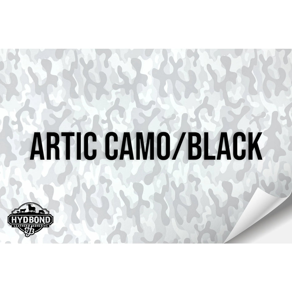 Artic Camo / Black Leatherette