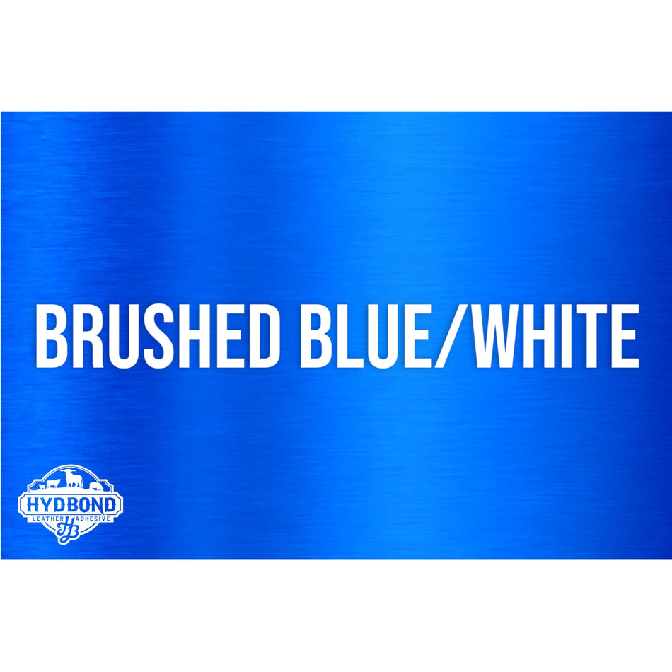 Brushed Blue / White Acrylic