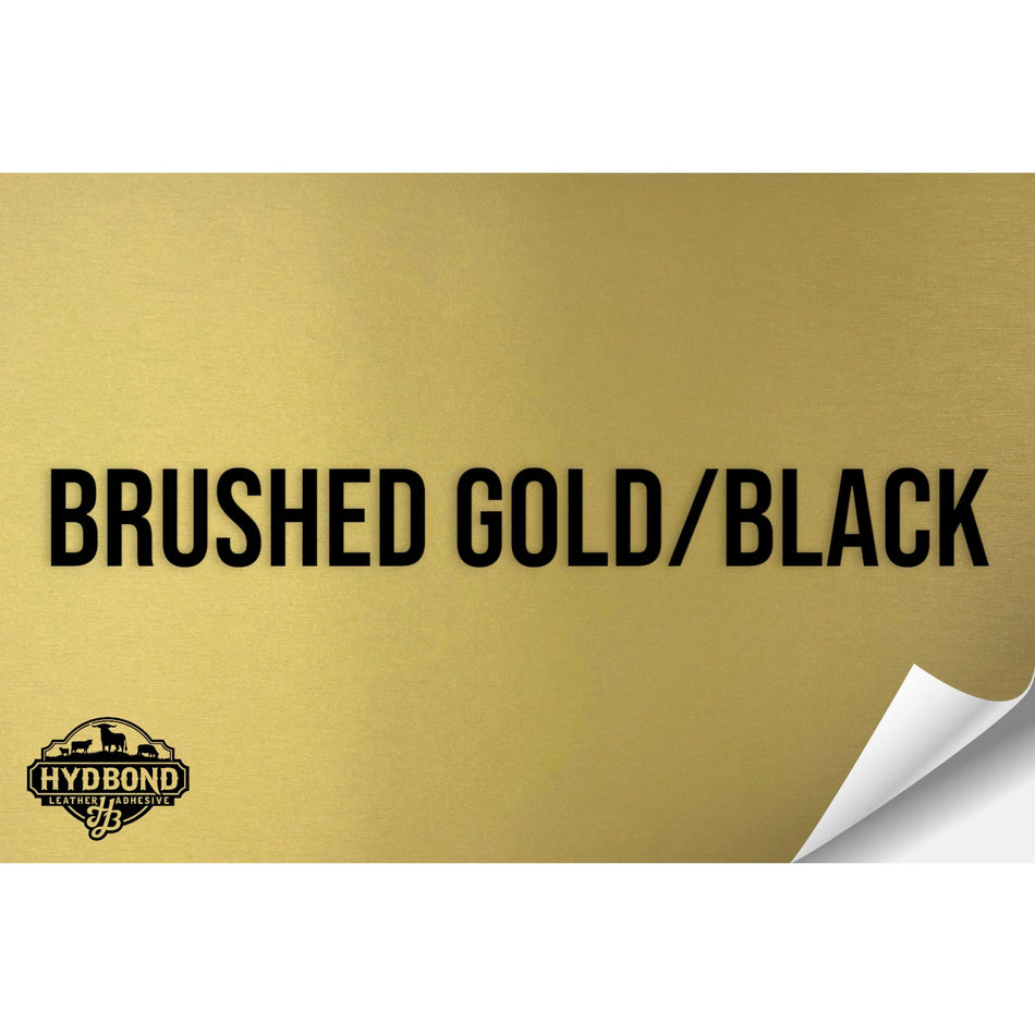 Brushed Gold / Black Leatherette