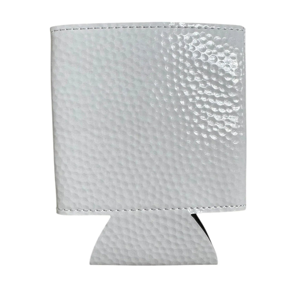 Glossy Golf / Black Leatherette Standard Can Insulator