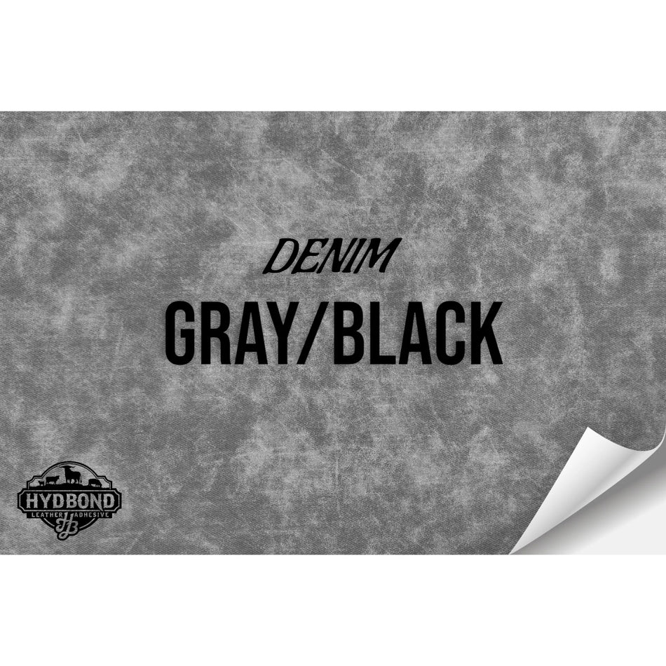 Gray Denim / Black Leatherette