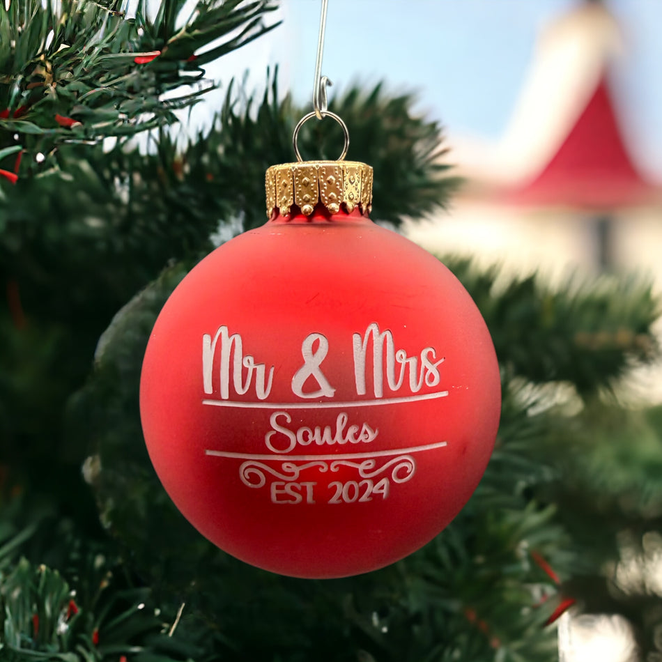 Mr. & Mrs. Celebration Ornament