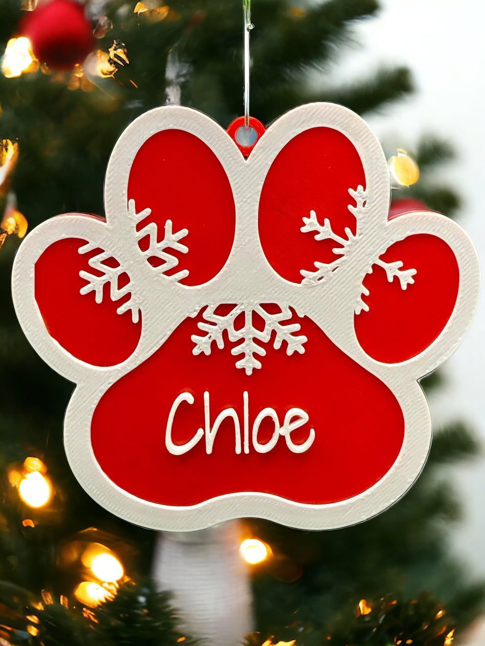 Meowy Memories Paw Ornament