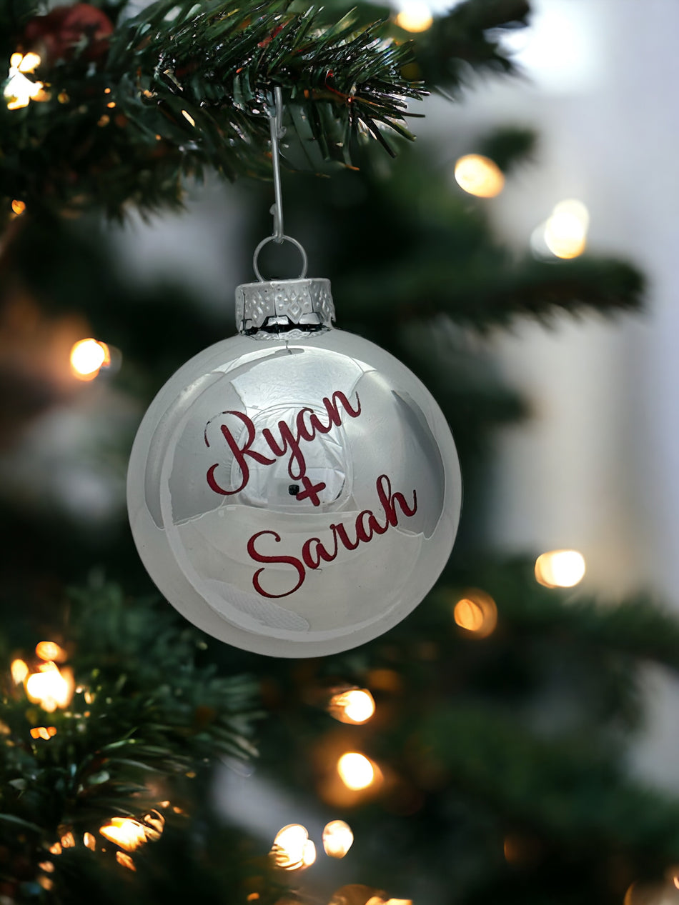 Shiny Glass Ornaments 2.5"