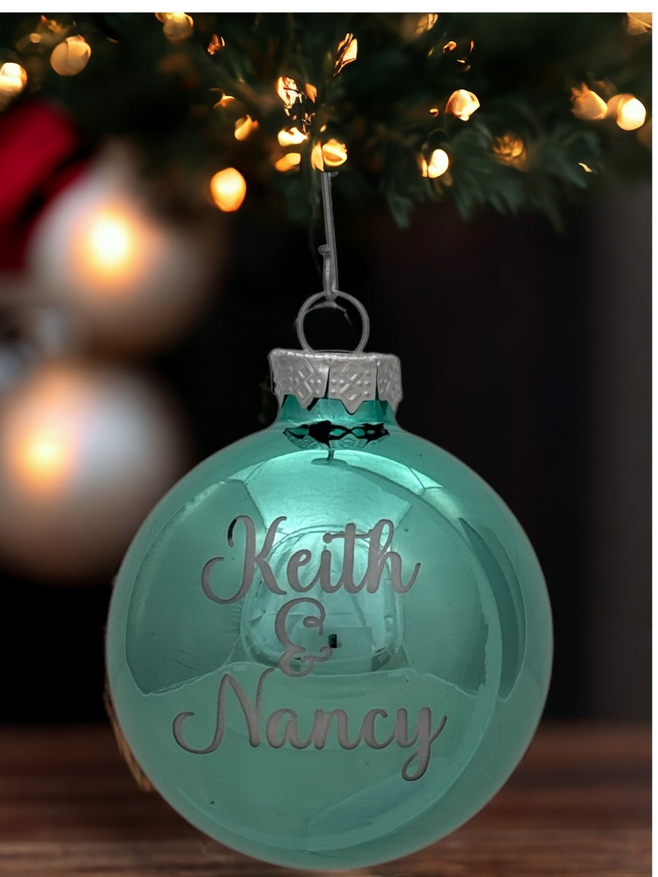 Shiny Glass Ornaments 2.5"