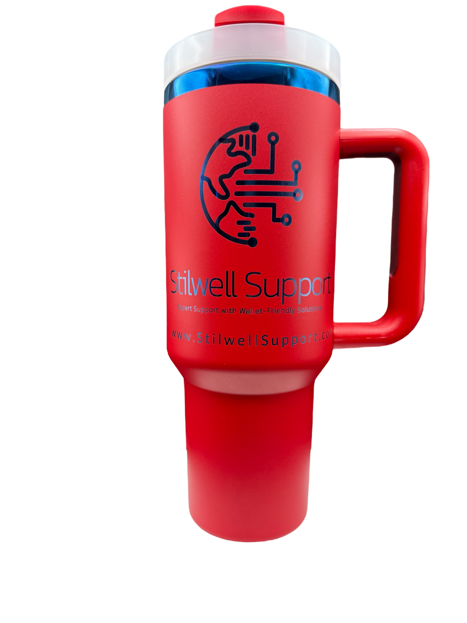 40 oz Mug H2 Mirror Blue