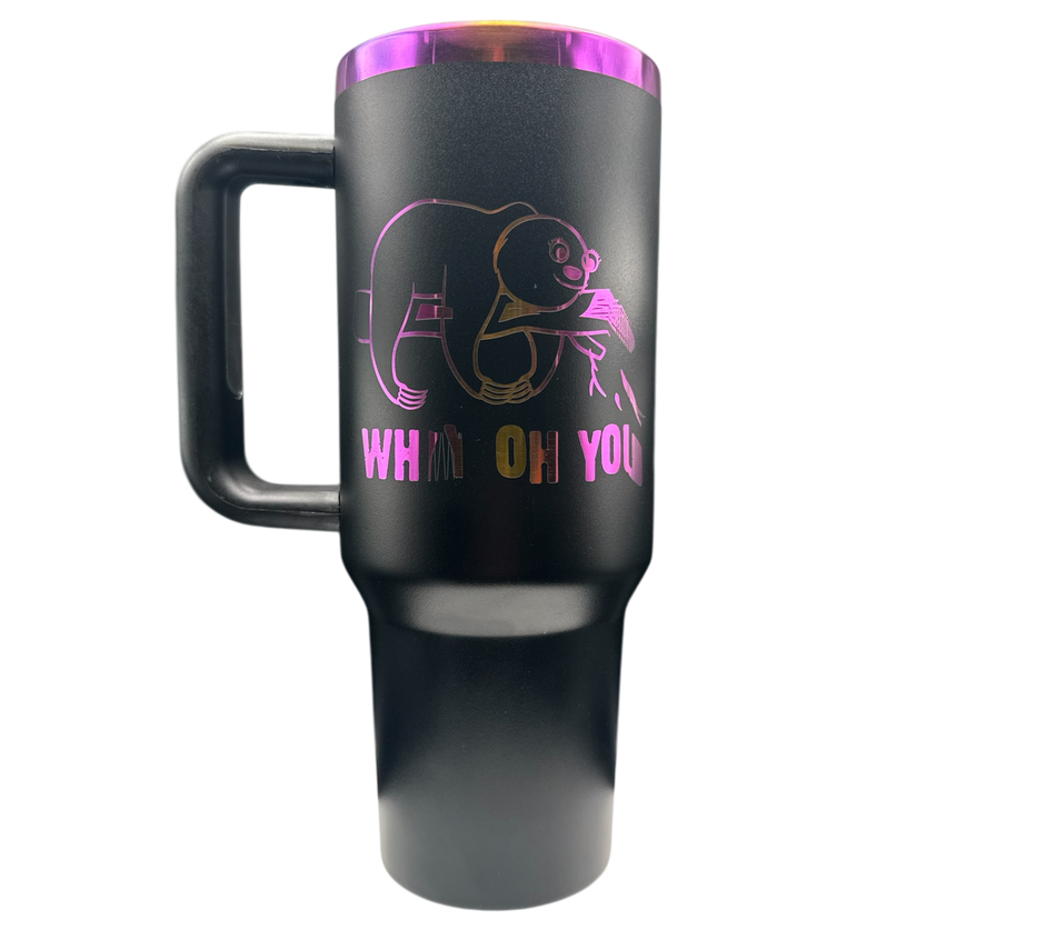 40 oz Mug H2 Mirror Purple