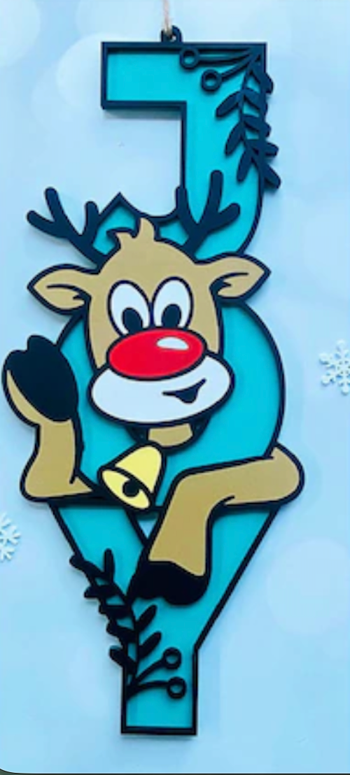 ✨ JOY Christmas Door Hanger Collection Holiday Character Signs