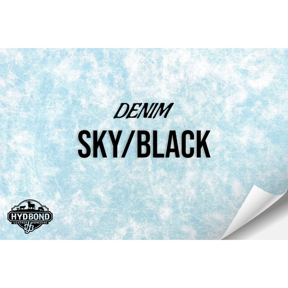 Sky Denim / Black Leatherette