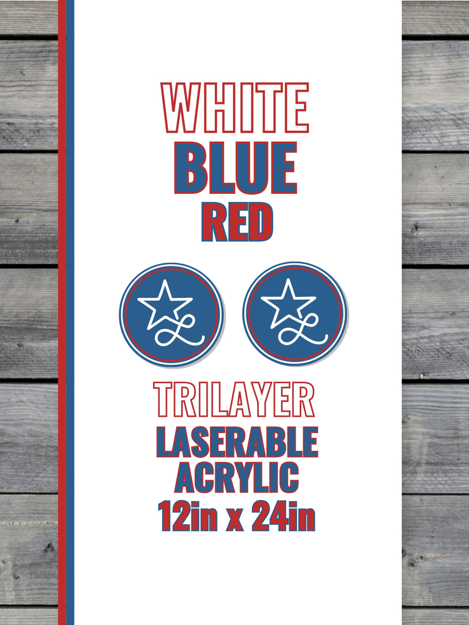 Red White Blue Acrylic