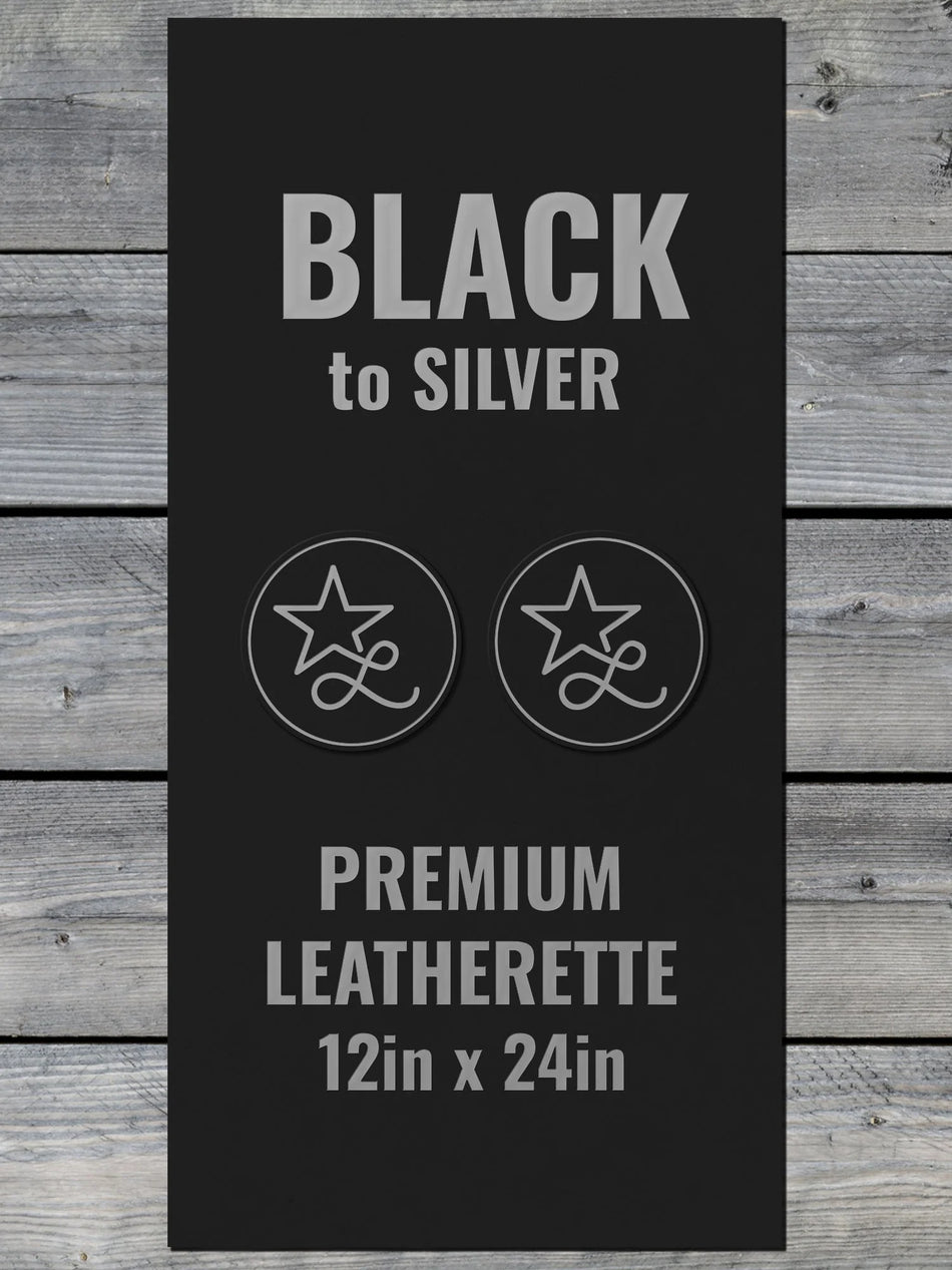 Black / Silver Leatherette