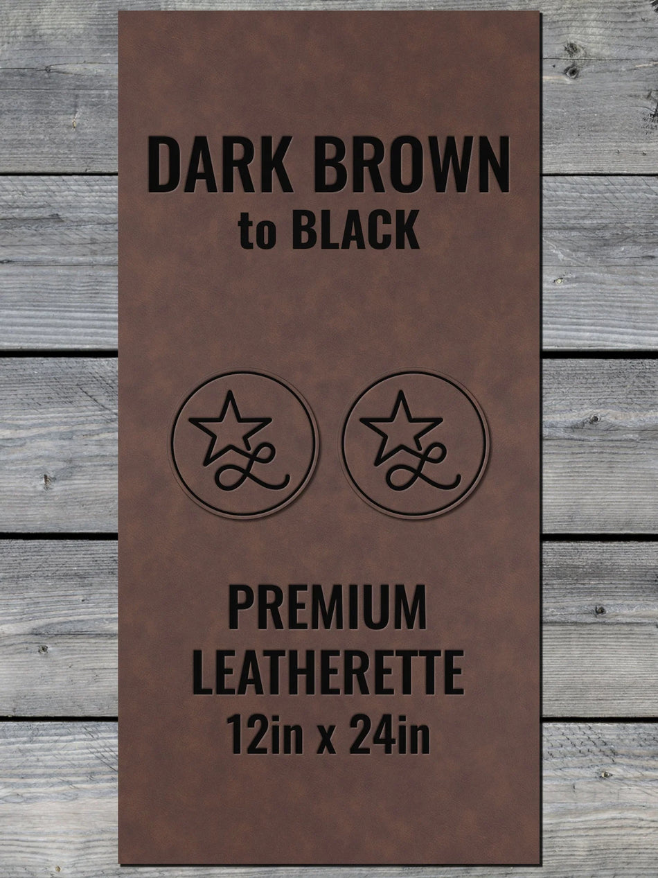 Dark Brown / Black Leatherette