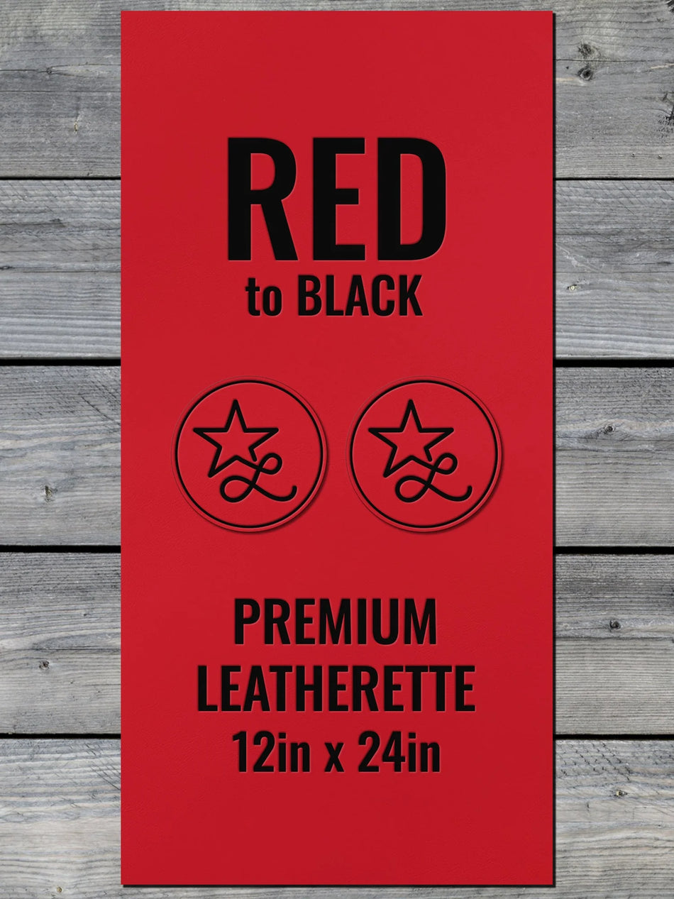 Red / Black  Leatherette
