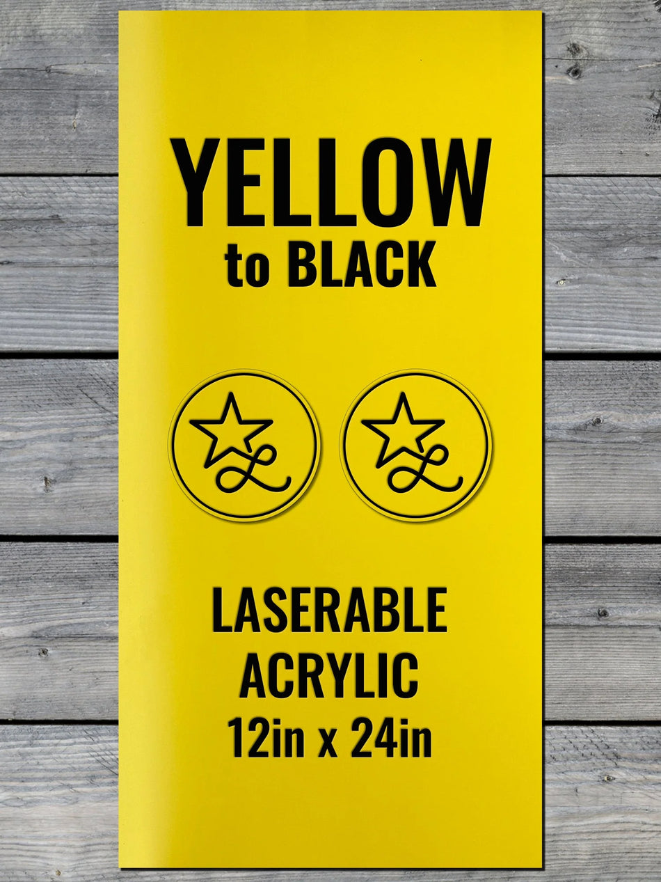Yellow / Black Acrylic